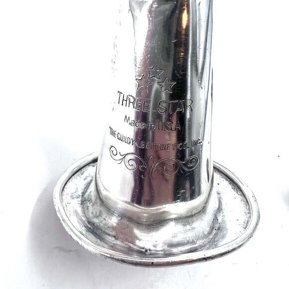 Antique Circa 1940s Cundy-Bettoney Three Star Metal Clarinet With Case - Picture 7 of 16